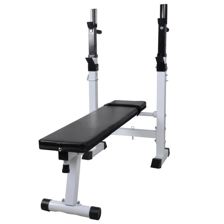 vidaXL Halterbank recht, Sport en Fitness, Fitnessmaterialen, Nieuw, Verzenden