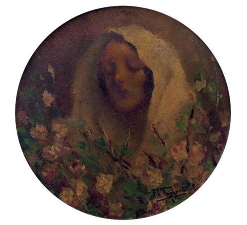 Piero Travaglini (1927-2015) - Madonna dei Fiori, Antiek en Kunst, Kunst | Schilderijen | Klassiek