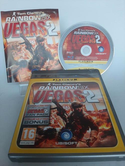 Tom Clancys Rainbow Six Vegas 2 Comp Platinum PS3, Games en Spelcomputers, Games | Sony PlayStation 3, Zo goed als nieuw, Ophalen of Verzenden