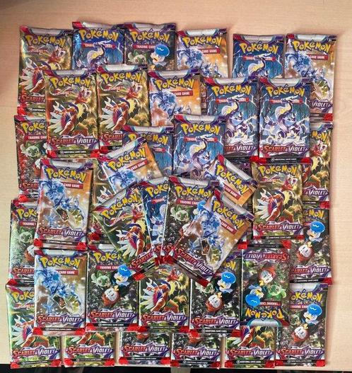 The Pokémon Company - 50 Booster pack - Scarlet & Violet, Hobby en Vrije tijd, Verzamelkaartspellen | Pokémon