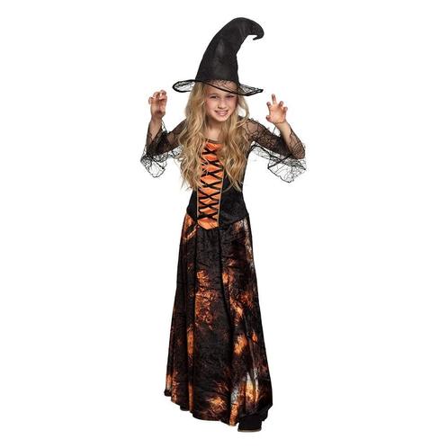 Halloween Heks Kostuum Kind Oranje, Enfants & Bébés, Costumes de carnaval & Déguisements, Envoi