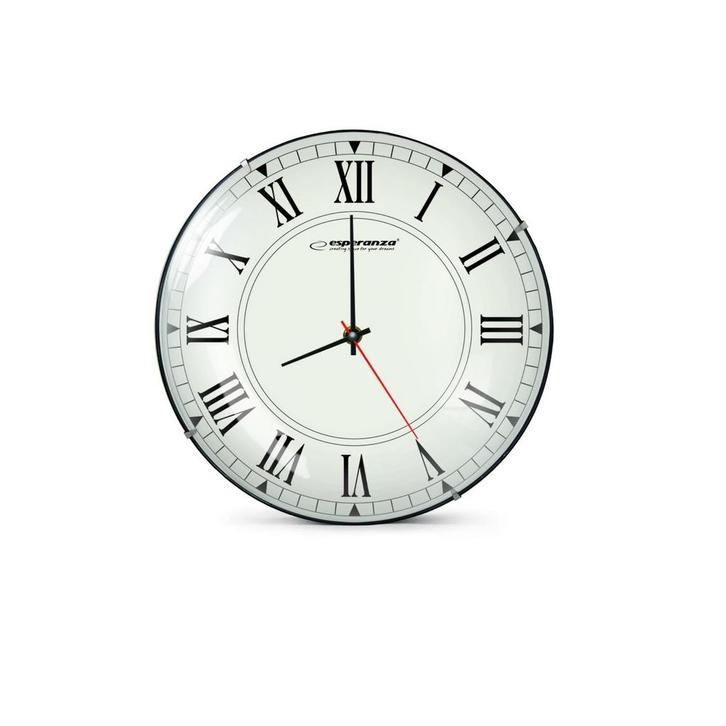 Esperanza Roma klassieke wandklok EHC018R 30 cm, Huis en Inrichting, Woonaccessoires | Klokken, Nieuw, Ophalen of Verzenden