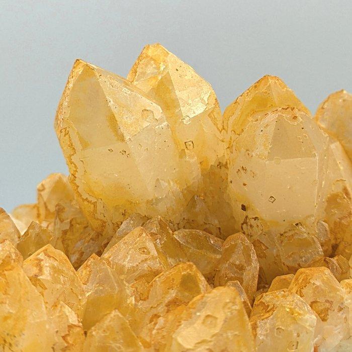 Grote, GEEL KWARTS met LIMONIET, Marokko, NATUURLIJK, Verzamelen, Mineralen en Fossielen