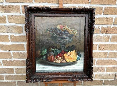 Louise C.W. Lintz (1838–1911) - Fruitstilleven met glazen, Antiek en Kunst, Kunst | Schilderijen | Klassiek