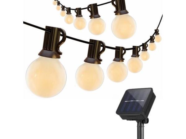 Veiling - JPro Frigus 50 Warm/Wit Lichtsnoer op Zonne-Energi, Tuin en Terras, Buitenverlichting