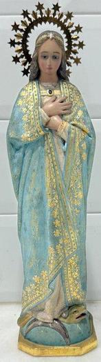 Olot - sculptuur, Virgen Milagrosa - 45 cm - Houtpasta,, Antiek en Kunst