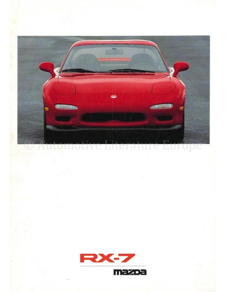 1993 MAZDA RX-7 BROCHURE DUITS, Livres, Autos | Brochures & Magazines