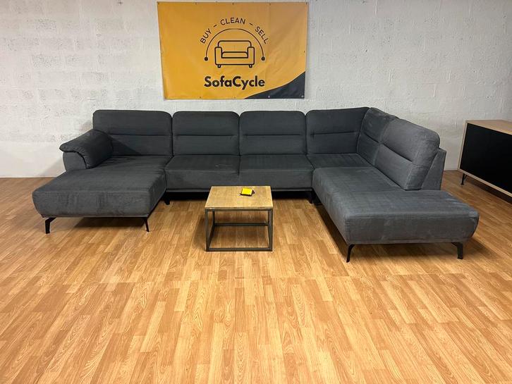 Grote U-zetel – moderne donkergrijze kwaliteitszetel, Huis en Inrichting, Zetels | Complete zithoeken, Nieuw, Ophalen of Verzenden