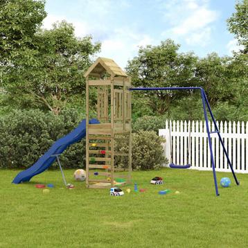 vidaXL Speelhuis geïmpregneerd grenenhout, Kinderen en Baby's, Speelgoed | Buiten | Speeltoestellen, Verzenden, Nieuw