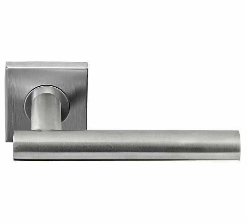 Deurkruk Rowena op geveerd rozet mat rvs, Doe-het-zelf en Bouw, Hang- en Sluitwerk, Ophalen of Verzenden