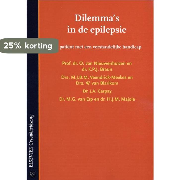 Dilemmas in de epilsepsie: De patiënt met een, Boeken, Wetenschap, Zo goed als nieuw, Verzenden