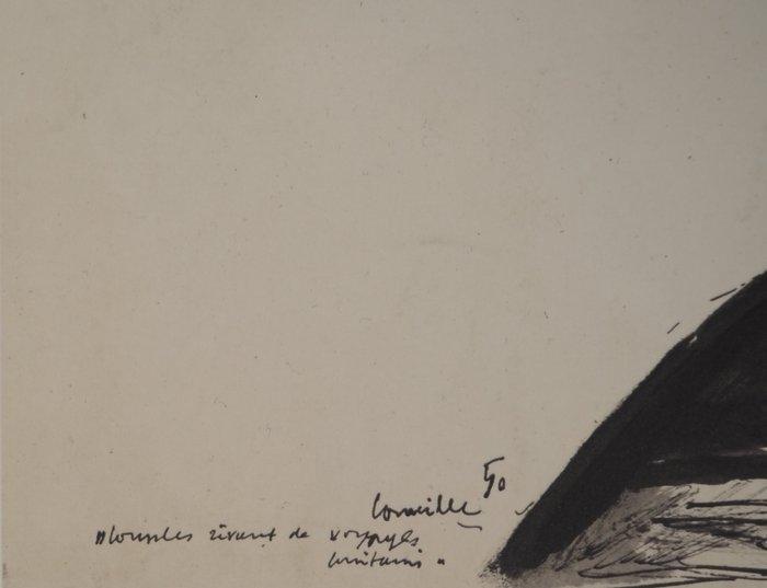 Corneille (1922-2010) - Couple rêvant de voyage, Antiek en Kunst, Antiek | Overige Antiek