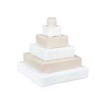 Foam blokken - stapel toren - 55x55x60cm - wit beige, Ophalen of Verzenden, Nieuw