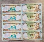 Jinks Kunst - Tribute to Banksy on 8 Iraqi banknotes (Saddam