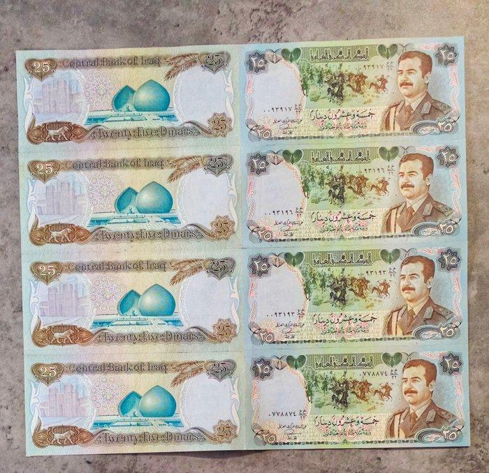 Jinks Kunst - Tribute to Banksy on 8 Iraqi banknotes (Saddam, Antiek en Kunst, Kunst | Designobjecten
