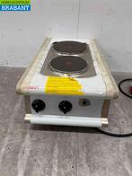 RVS Olis 2 pits elektrisch fornuis kookplaat 40 cm 400V, Ophalen of Verzenden, Nieuw in verpakking