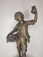 sculptuur, Petit Vendangeur - 34 cm - Hout, Zinklegering, Antiek en Kunst