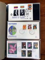 Suriname 1975/1992 - Collection de First Day Covers dans un, Gestempeld