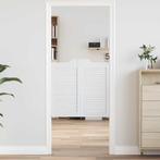 vidaXL Draaideuren louvredesign 1-paar 80x80 cm wit, Verzenden, Nieuw