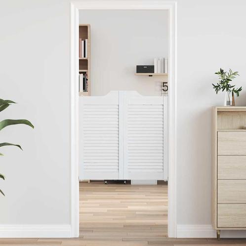 vidaXL Draaideuren louvredesign 1-paar 80x80 cm wit, Doe-het-zelf en Bouw, Deuren en Vliegenramen, Nieuw, Verzenden