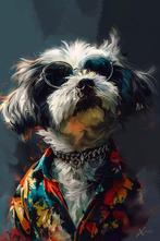 X-Art - Pop Dog, Antiquités & Art, Art | Peinture | Moderne