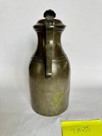 Kan - Balusterkan - Tin - Tinnen wijnkan met deksel, Antiek en Kunst