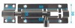 Profielgrendel Rvs 100mm, Tuin en Terras, Verzenden, Nieuw