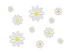 Strijk Embleem Bloemen 10st, Verzenden, Nieuw