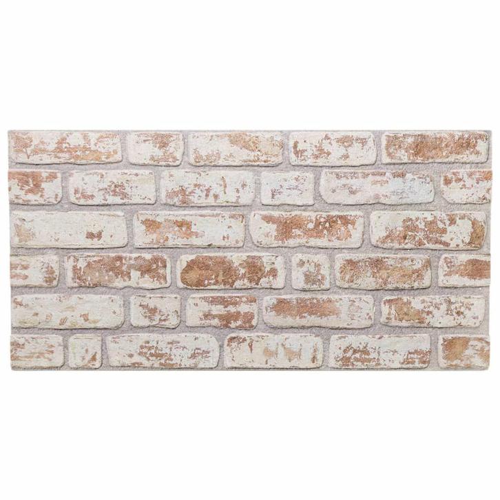 Wandpanelen 3D Baksteenlook - Rood/Wit | Retour Deal, Huis en Inrichting, Woonaccessoires | Wanddecoraties, Nieuw, Verzenden
