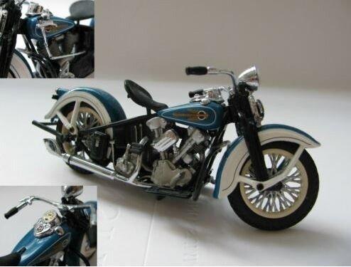 Franklin Mint 1:10 - Moto miniature - 1936 Harley-Davidson, Hobby en Vrije tijd, Modelauto's | 1:5 tot 1:12