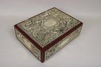 Sigarendoos - zilveren gelamineerd - Kasten, Antiek en Kunst