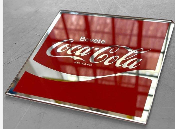 Coca-Cola - Advertentiespiegel - Coca-Cola - Reclamebord -, Antiek en Kunst, Antiek | Wandborden en Tegels