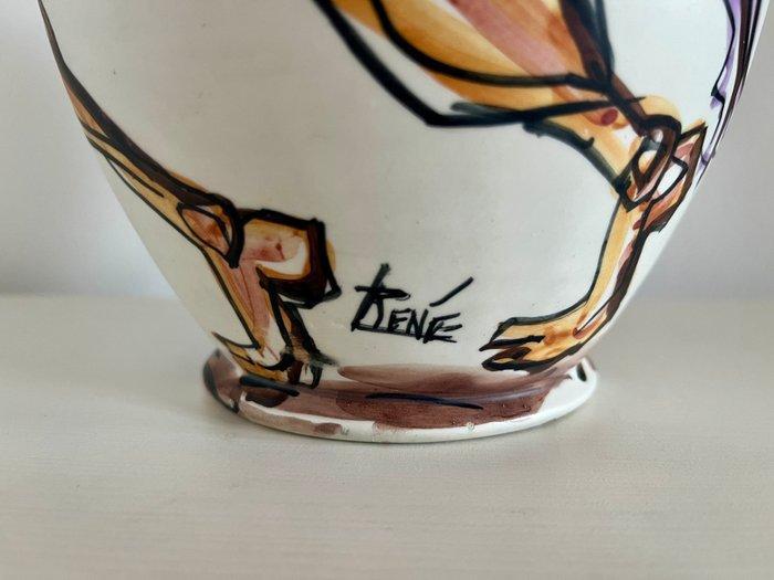 S.A.M. R.S.M. - Mid-century San Marino - Vase - Céramique, Antiek en Kunst, Antiek | Glaswerk en Kristal