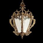 Plafondlamp - Decoratieve lantaarnkooi - Messing, Glas -