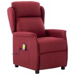 vidaXL Massagestoel met kussen Wijn 67.5 x 93.5 x 101.5 cm, Huis en Inrichting, Verzenden, Nieuw