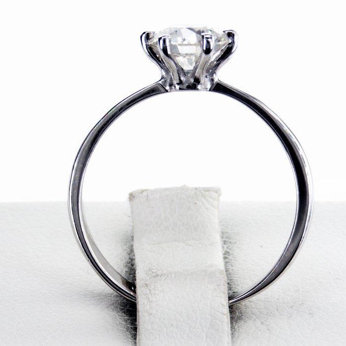 Zonder minimumprijs - Verlovingsring - 14 karaat Witgoud -, Bijoux, Sacs & Beauté, Bijoux anciens