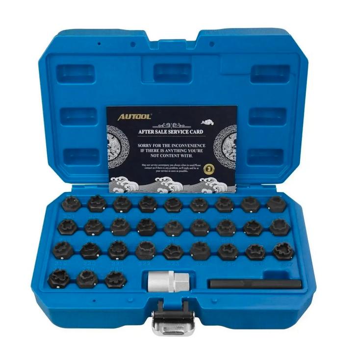 Autool (MSPT-52) | Mercedes Anti-Diefstal Slotbout Doppenset, Auto diversen, Autogereedschap, Verzenden