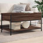 vidaXL Salontafel 100x50x50 cm bewerkt hout en metaal, Huis en Inrichting, Tafels | Salontafels, Verzenden, Nieuw