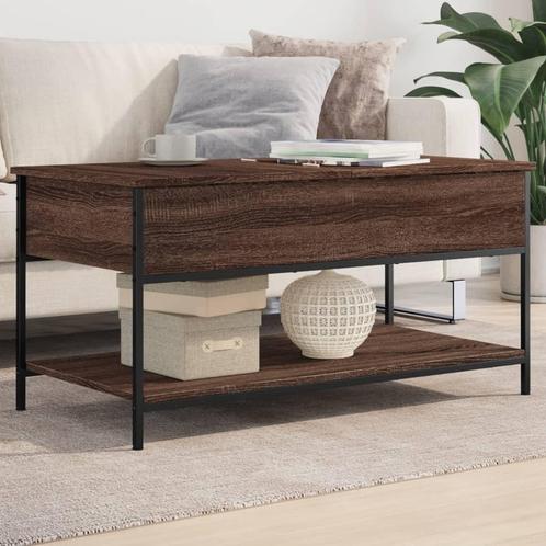 vidaXL Salontafel 100x50x50 cm bewerkt hout en metaal, Huis en Inrichting, Tafels | Salontafels, Nieuw, Verzenden