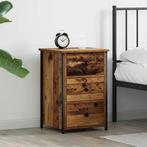 vidaXL Nachttafel Oud hout 40 x 36 x 60 cm Samengesteld hout, Huis en Inrichting, Slaapkamer | Nachtkastjes, Verzenden, Nieuw