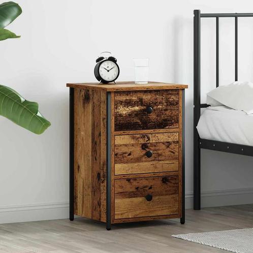 vidaXL Nachttafel Oud hout 40 x 36 x 60 cm Samengesteld hout, Huis en Inrichting, Slaapkamer | Nachtkastjes, Nieuw, Verzenden