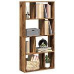 vidaXL Boekenkast 60x20x120 cm bewerkt hout oud houtkleurig, Huis en Inrichting, Kasten | Boekenkasten, Verzenden, Nieuw