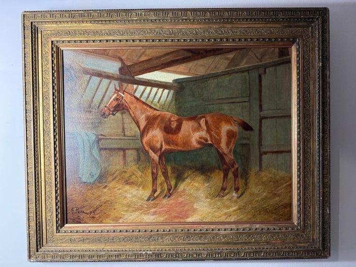 George Paice (1854-1925) - Battleaxe Hunter – Champion, Antiek en Kunst, Kunst | Schilderijen | Klassiek