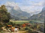 Escuela de Barbizon (XIX) - NO RESERVE - Le repos de prince, Antiek en Kunst, Kunst | Schilderijen | Klassiek