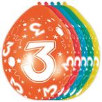 Ballonnen 3 Jaar Versiering 30cm 5st, Nieuw, Verzenden