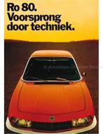 1973 NSU RO 80 BROCHURE NEDERLANDS, Nieuw