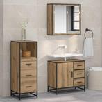 vidaXL Badkamermeubel Set met lade 3 pcs artisanaal, Verzenden, Nieuw