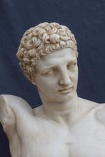 sculptuur, Busto Hermes - 52 cm - heropgebouwd marmer