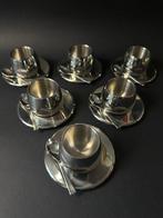 AMC Art Design - Koffieservies voor 6 - Roestvrij staal, Antiek en Kunst