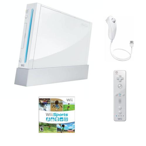 Nintendo Wii Wit + Controller (Wii Sports Bundel), Games en Spelcomputers, Spelcomputers | Nintendo Wii, Zo goed als nieuw, Ophalen of Verzenden